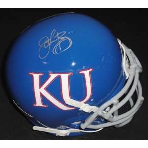  Signed John Riggins Mini Helmet   Kansas Jayhawks 