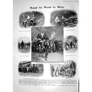  1908 MOTOR CAR NEW YORK PARIS OLYMPIC GAMES SHEPHERDS 