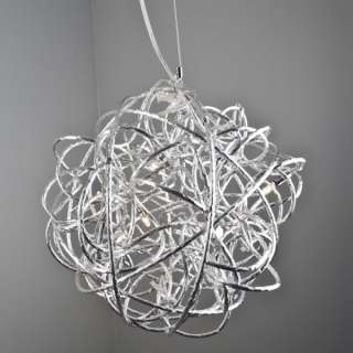 Pendant globe light hanging ceiling lamp chromed 28717  