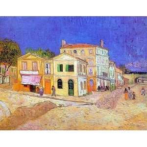   Painting: The Yellow House: Vincent van Gogh Hand Painted Art: Home