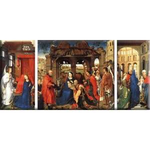   16x8 Streched Canvas Art by Weyden, Rogier van der: Home & Kitchen