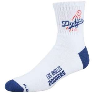 Dodgers White (501) 10 13 Team Logo Tall Socks  