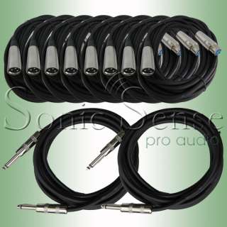 Channel Audio Interface Cable 8 Pack 20 Foot XLR  