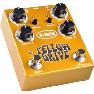  T Rex Engineering Yellow Drive Distortion Guitar Effects 