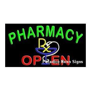  Pharmacy Open Neon Sign 20 x 37: Sports & Outdoors