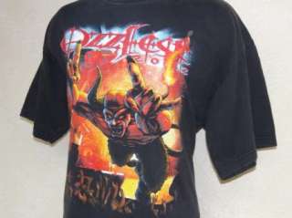 2002 OZZFEST CONCERT t shirt OZZY, ROB ZOMBIE, SOAD, XL  