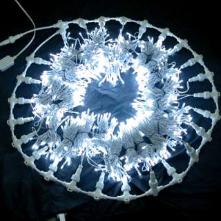 Christmas LED WHITE Lights 1000 Light Snowfall Curtain  
