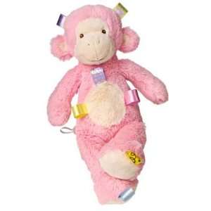  Taggies Oh So Softies Plush Monkey, Pink Baby