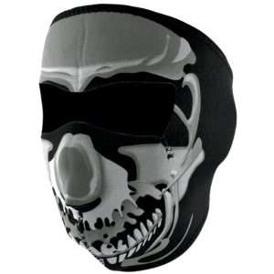  Zan Headgear Chrome Skull Mens Full Face Mask Harley 