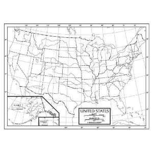   Social Studies Laminated US outline Maps Set of 50