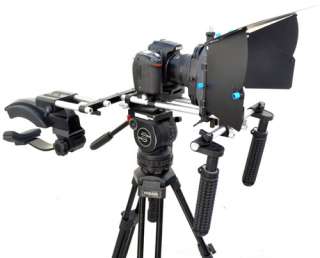 Shoulder mount dslr rig matte box for 7d 5d d90 t2i gh1  