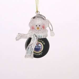     Edmonton Oilers NHL Acrylic Snowman Ornament (3) 