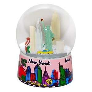     65MM I Love New York Pink, New York Snow Globes: Home & Kitchen