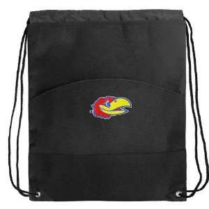 University of Kansas Drawstring Bag Cinch KU Jayhawks Logo Draw String 