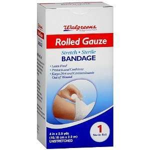   Gauze Bandage, 4 Inch x 2.5 Yard, 2.5 yd