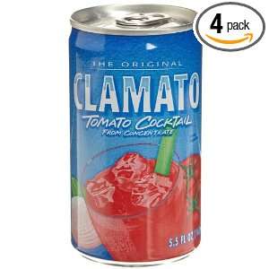 Motts Clamato Juice, 5.50 Ounce (Pack of 4)  Grocery 