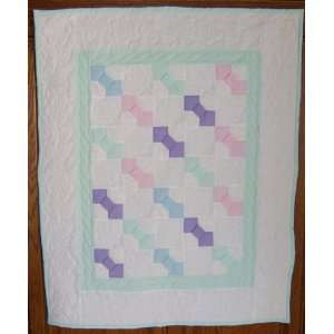   SAME DAY!!! Amish Hand Sewn Baby Girl Crib Quilt: Everything Else