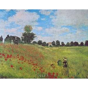  Corn Poppies   Poster by Claude Monet (11x9)