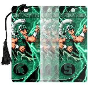  Michigan State Spartans 3D Bookmark: Sports & Outdoors