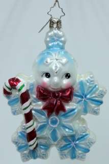 RADKO Holly Jean Blue ORNAMENT Snowman 1011693  
