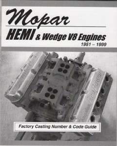 Mopar, Dodge, Chrysler Hemi & Wedge Engine Casting