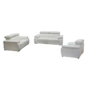   Chair 3PC Set with Click Clack Adjustable Headrests by Diamond Sofa