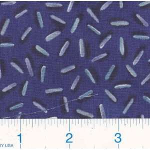  45 Wide Sprinkles Midnight Blue Fabric By The Yard: Arts 