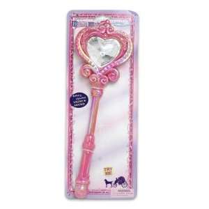  Pink Heart Shape Wand with Light and Sound Toys & Games