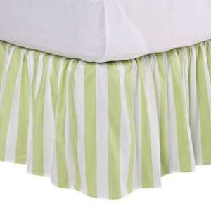  Bacati Stripes Flower Basket Bed Skirt