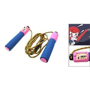  Como New Girl Jumping Skipping Jump Rope Plastic Grip 2.4m 