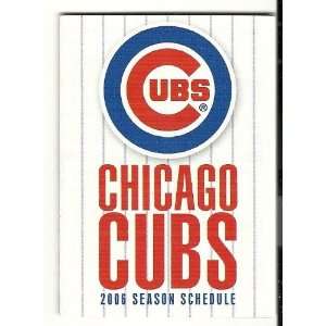  2006 Chicago Cubs Pocket Schedule Sked #2 