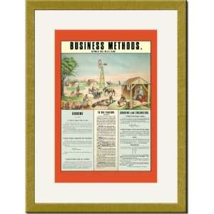  Gold Framed/Matted Print 17x23, Business Methods #3: Home 