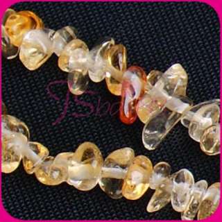 Strands 35 3 5mm Citrine Gems Crystal Chips Beads  