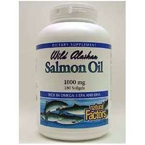  Wild Alaskan Salmon Oil 1000 mg 180 gels: Health 