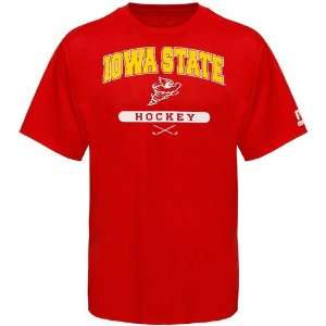   Russell Iowa State Cyclones Cardinal Hockey T shirt