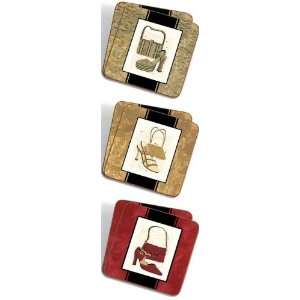 Sisson Imports 61012   Sisson Editions Shoes And Purses Coasters   Set 