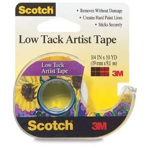  Scotch Low Tack Artist Tape   10 yards, Low Tack Artist 