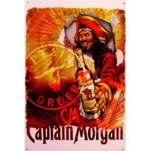  Captain Morgan TIN Sign: Patio, Lawn & Garden