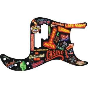  Neon Collage Graphical P Bass Standard Pickguard Musical 