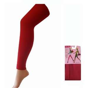  Yelete Fashion Leggings   Fashion Tights One Size   Red 