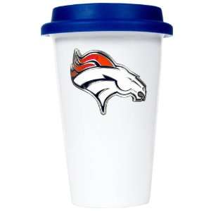  Denver Broncos 12oz Double Wall Tumbler with Silicone Lid 