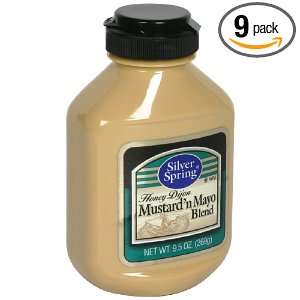 Silver Springs Mustard Mustardn Mayo Blend, 9.5 Ounce (Pack of 9 