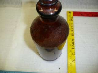 CLOROX BOTTLE VINTAGE GLASS BROWN OLD COLLECTABLE FIND  