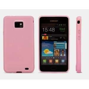NEW PINK SILICONE GEL SKIN CASE COVER POUCH FOR SAMSUNG GALAXY S2 S 2 