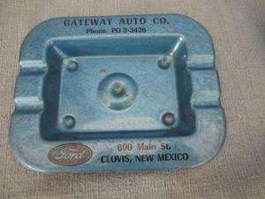 F4 Vintage Gateway Ford Dealer Clovis New Mexico Metal Advertising 