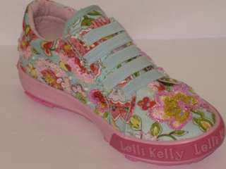 Lelli Kelly Genziana Blue Fantacy Lace Up Shoes LK8127  
