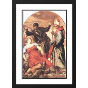 Tintoretto, Jacopo Robusti 18x24 Framed and Double Matted St Louis, St 