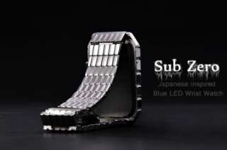 New Sub Zero   Japanese Inspired Blue LED Wrist Watch  