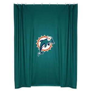    NFL Miami Dolphins Locker Room Shower Curtain: Sports & Outdoors