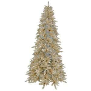 14 x 88 Champagne Christmas Tree, Pre Lit, Clear, Slim:  